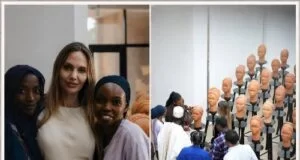 Hollywood actress Angelina Jolie joins unveiling of Chibok schoolgirls tribute exhibition