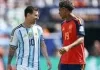 Spain edge Argentina 1-0 to win FIFA World Cup.
