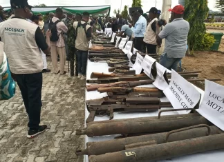 FG destroys 2,809 illicit arms, vows tougher action against traffickers