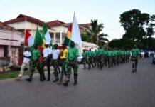 FHQ ESSMGB boosts troops’ fitness, camaraderie through route march