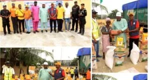 Yaba LCDA distributes relief materials to Makoko fire victims