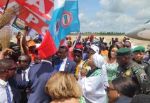 First Lady arrives Anambra to inaugurate empowerment programmes