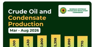 Nigeria’s oil output rises 0.4% in August