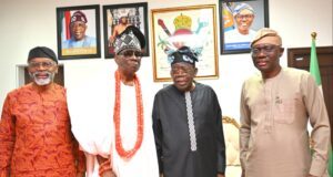 Tinubu visits Oba of Lagos, receives prayers, counsels
