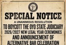 NBA Ibadan to boycott Oyo judiciary’s New Legal Year ceremony