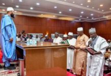 Bago inaugurates 6 commissioners, urges effective service delivery
